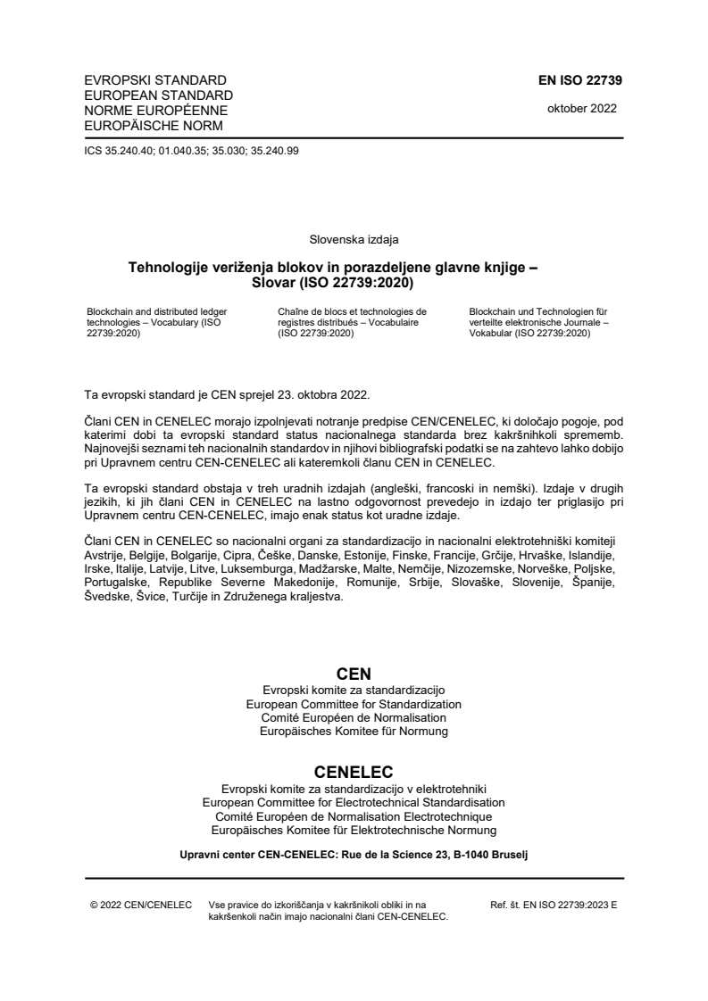EN ISO 22739:2023