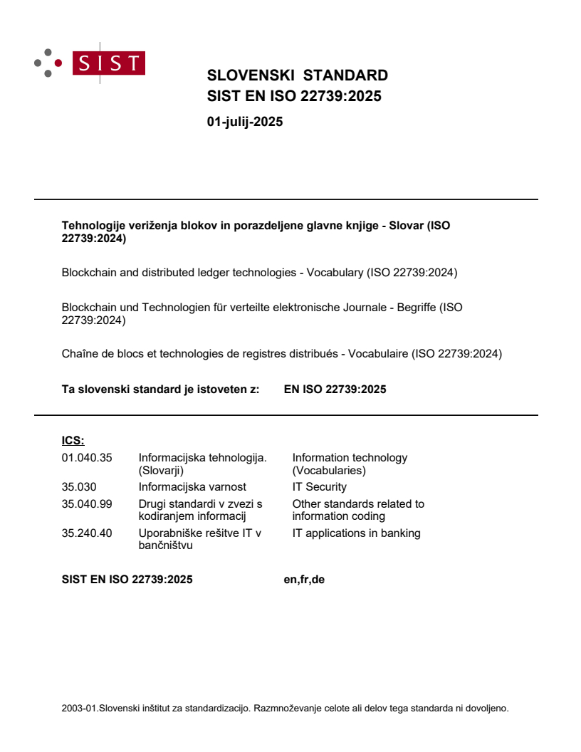 EN ISO 22739:2025