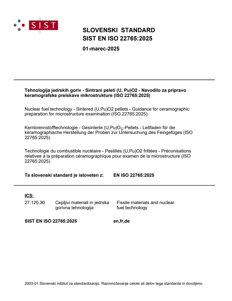 EN ISO 22765:2025 EN ISO 22765:2025 - Page 1 preview