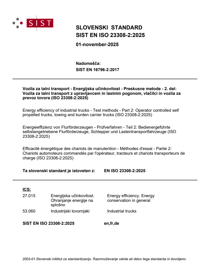 SIST EN ISO 23308-2:2025