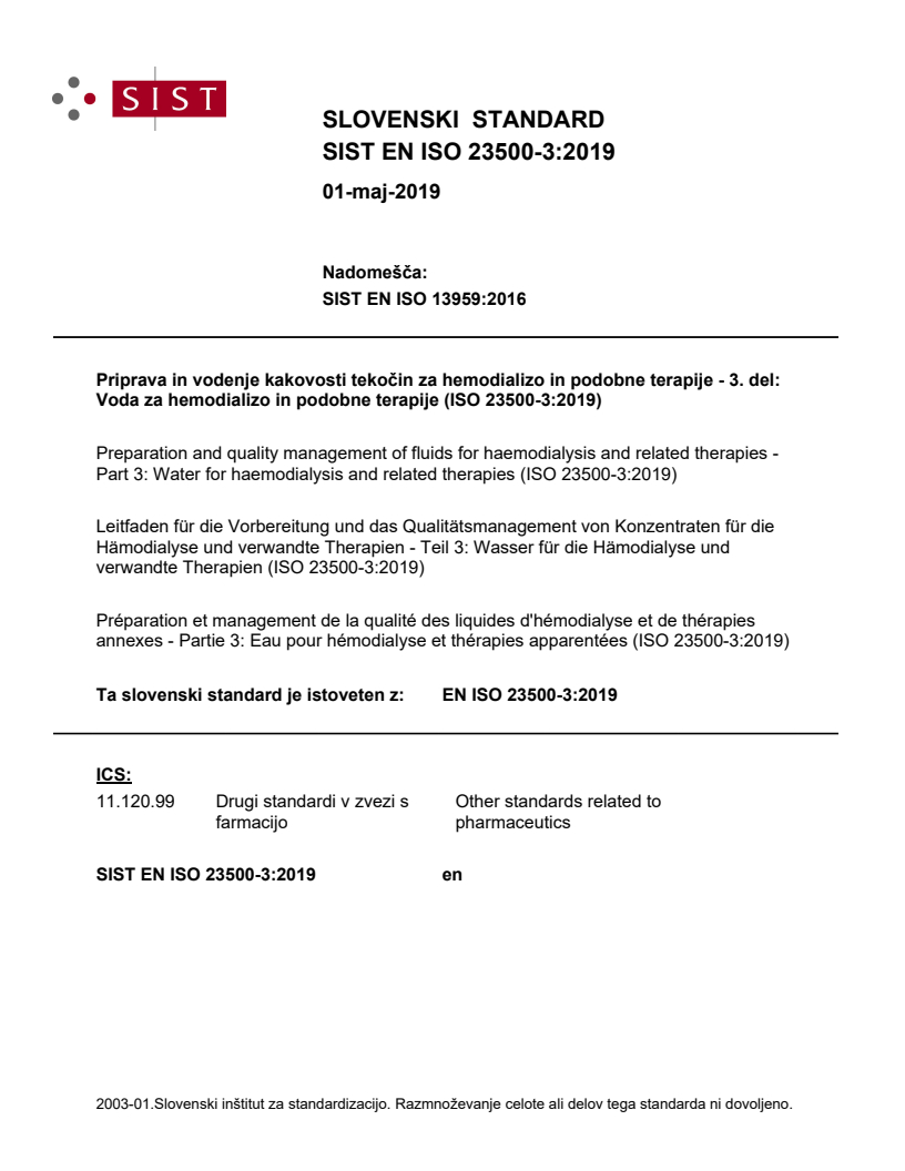 EN ISO 23500-3:2019 EN ISO 23500-3:2019 - Page 1 preview