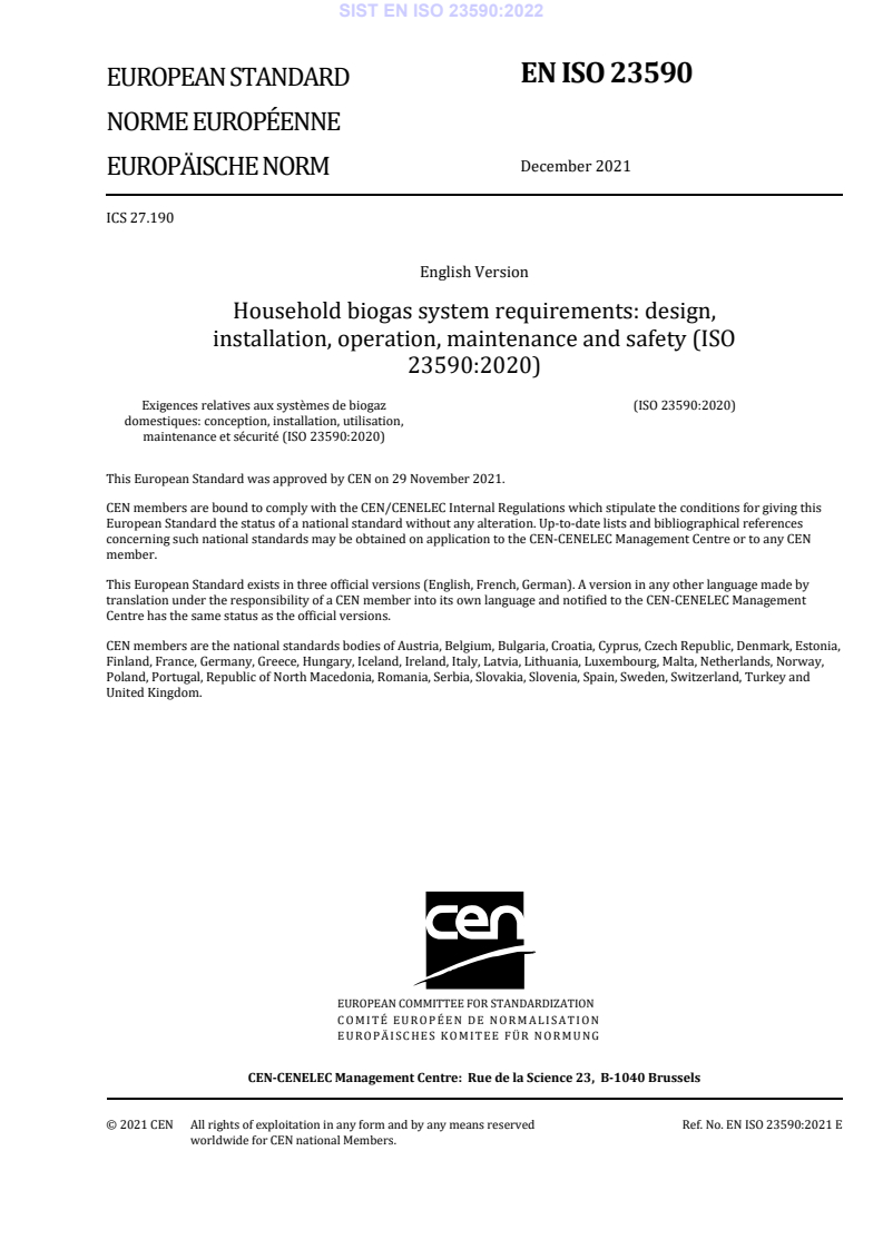 EN ISO 23590:2021 EN ISO 23590:2022 - Page 3 preview
