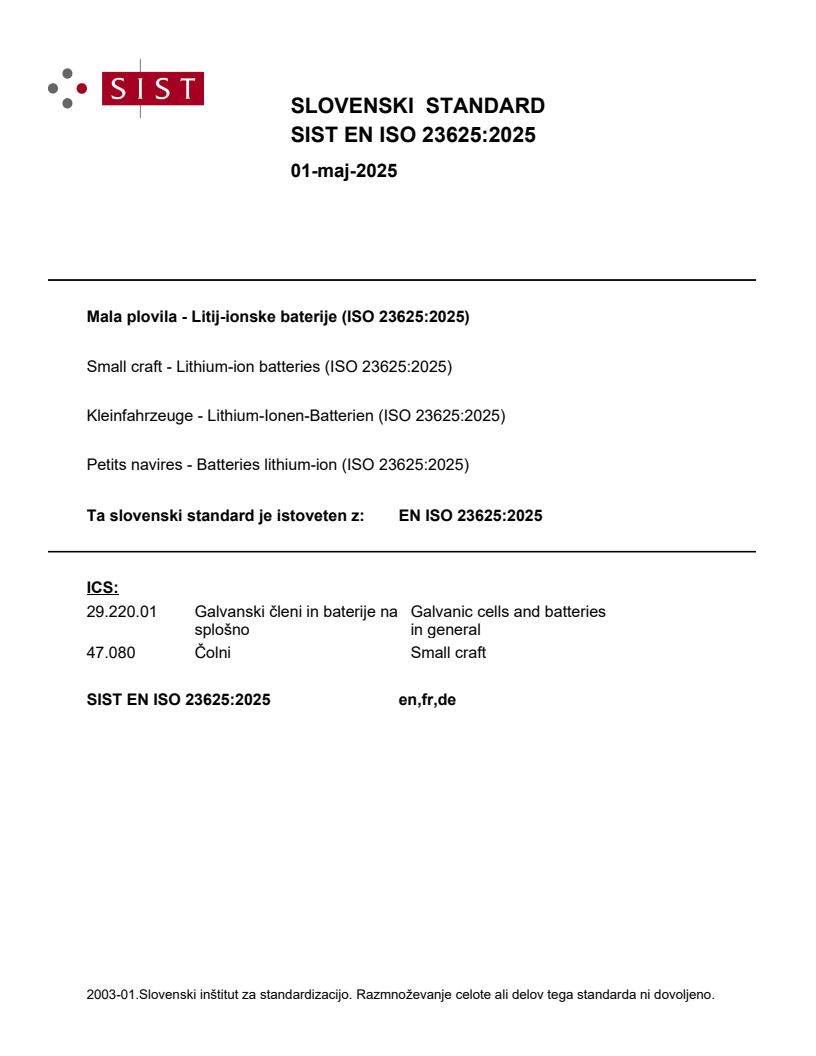 EN ISO 23625:2025 EN ISO 23625:2025 - Page 1 preview
