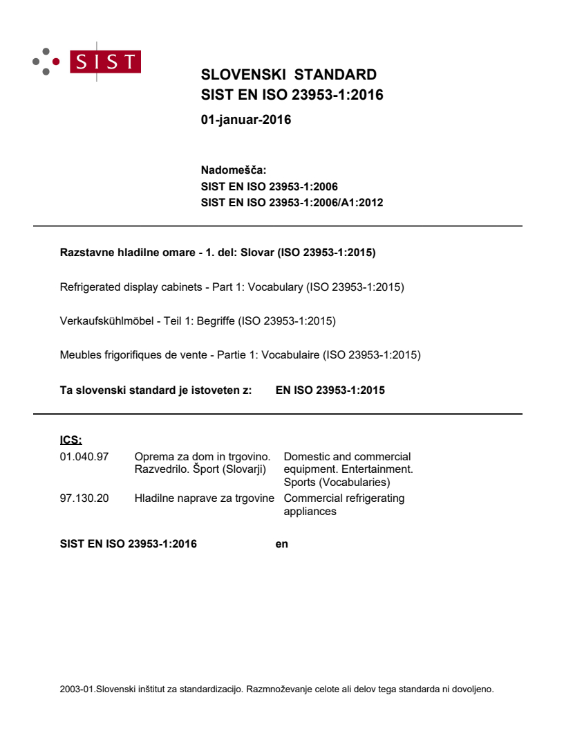 EN ISO 23953-1:2015 EN ISO 23953-1:2016 - Page 1 preview