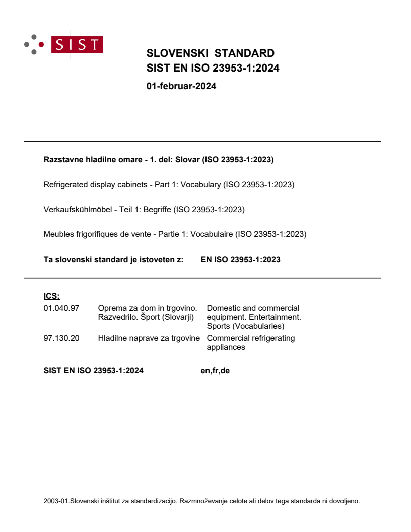 EN ISO 23953-1:2023 EN ISO 23953-1:2024 - Page 1 preview