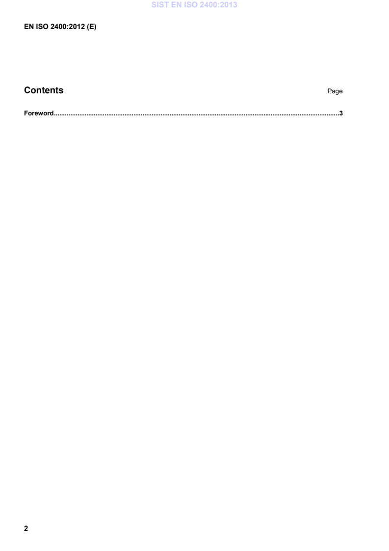 EN ISO 2400:2012 EN ISO 2400:2013 - Page 4 preview