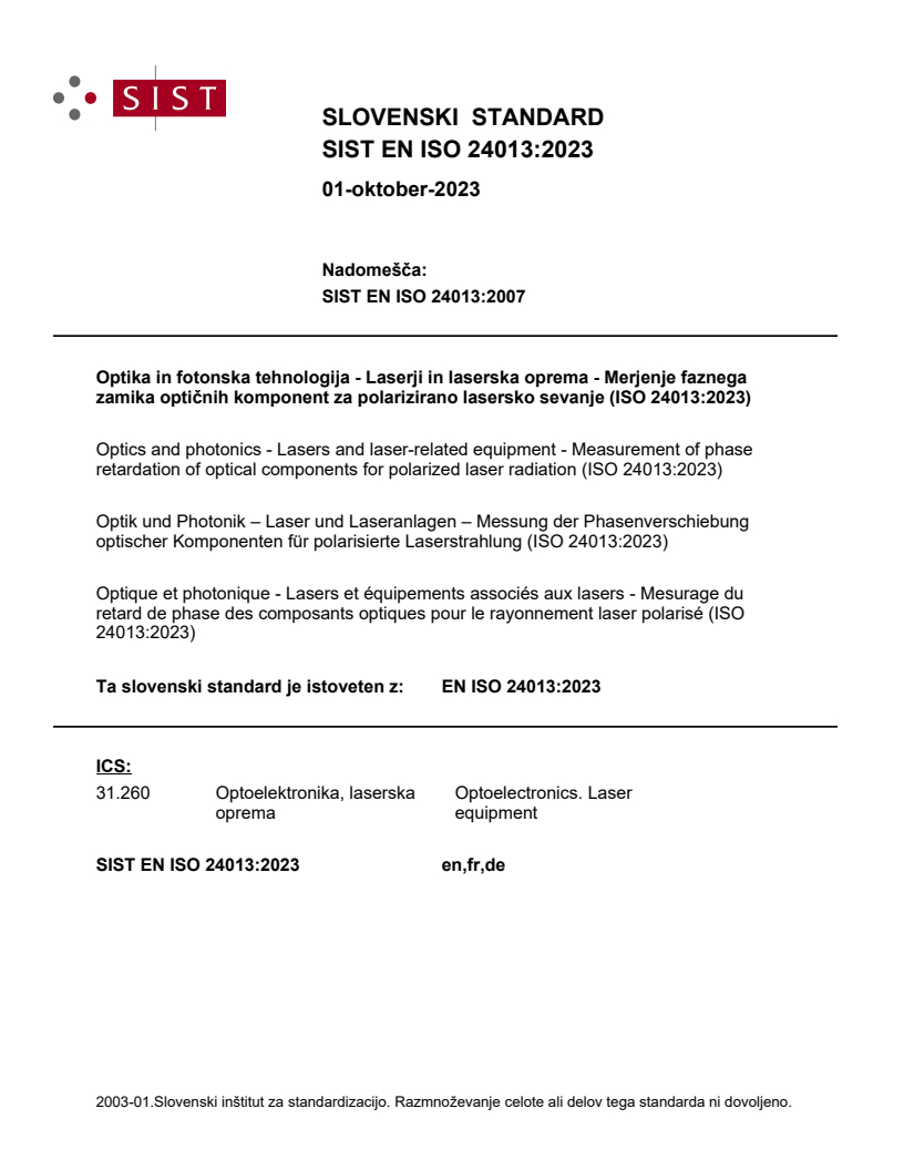 EN ISO 24013:2023 EN ISO 24013:2023 - Page 1 preview