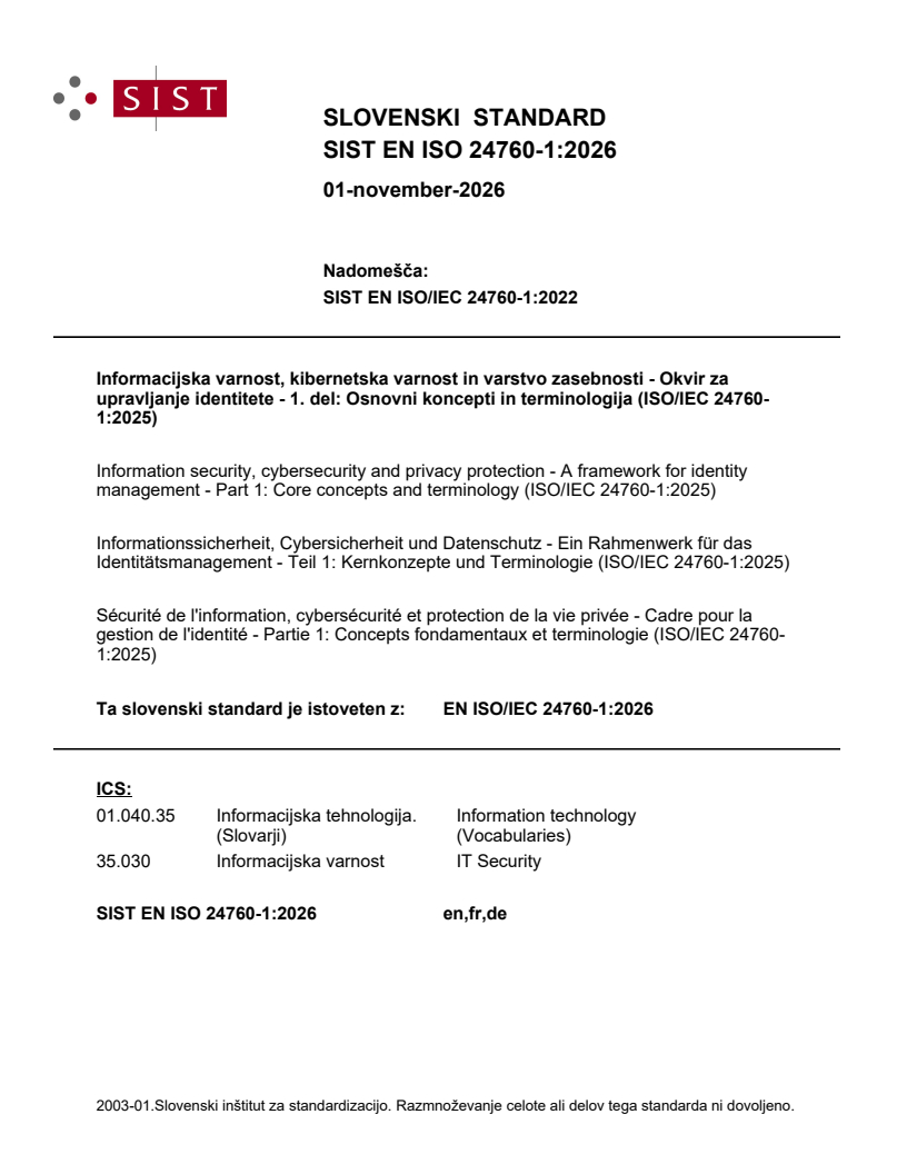 SIST EN ISO 24760-1:2026 SIST EN ISO 24760-1:2026 - Page 1 preview