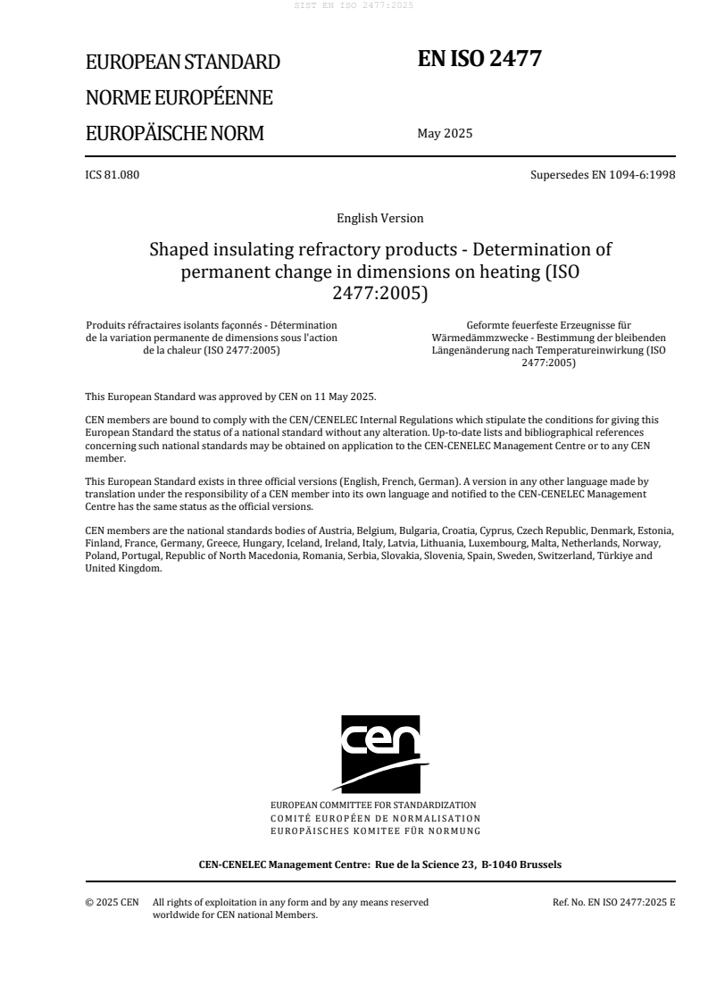EN ISO 2477:2025