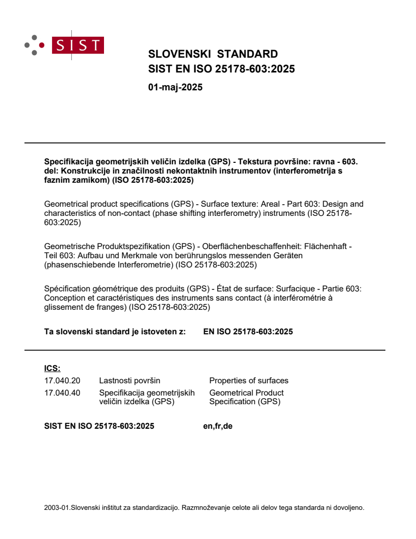 EN ISO 25178-603:2025 EN ISO 25178-603:2025 - Page 1 preview