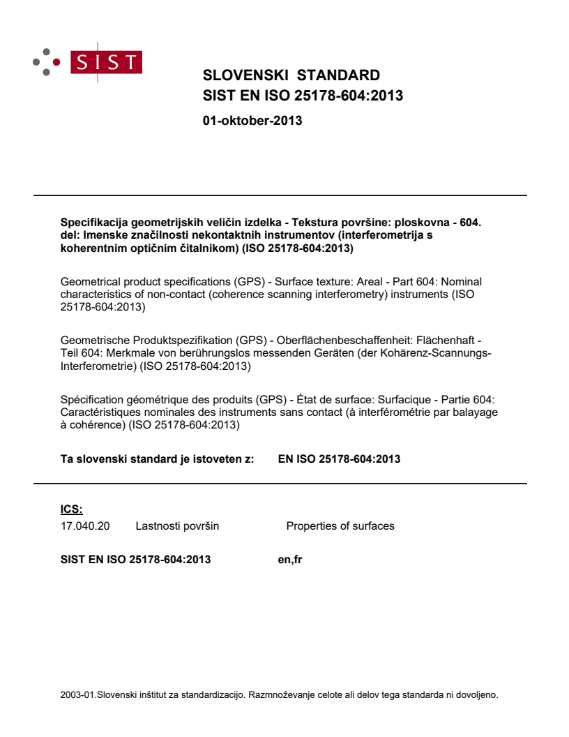 EN ISO 25178-604:2013 EN ISO 25178-604:2013 - BARVE - Page 1 preview