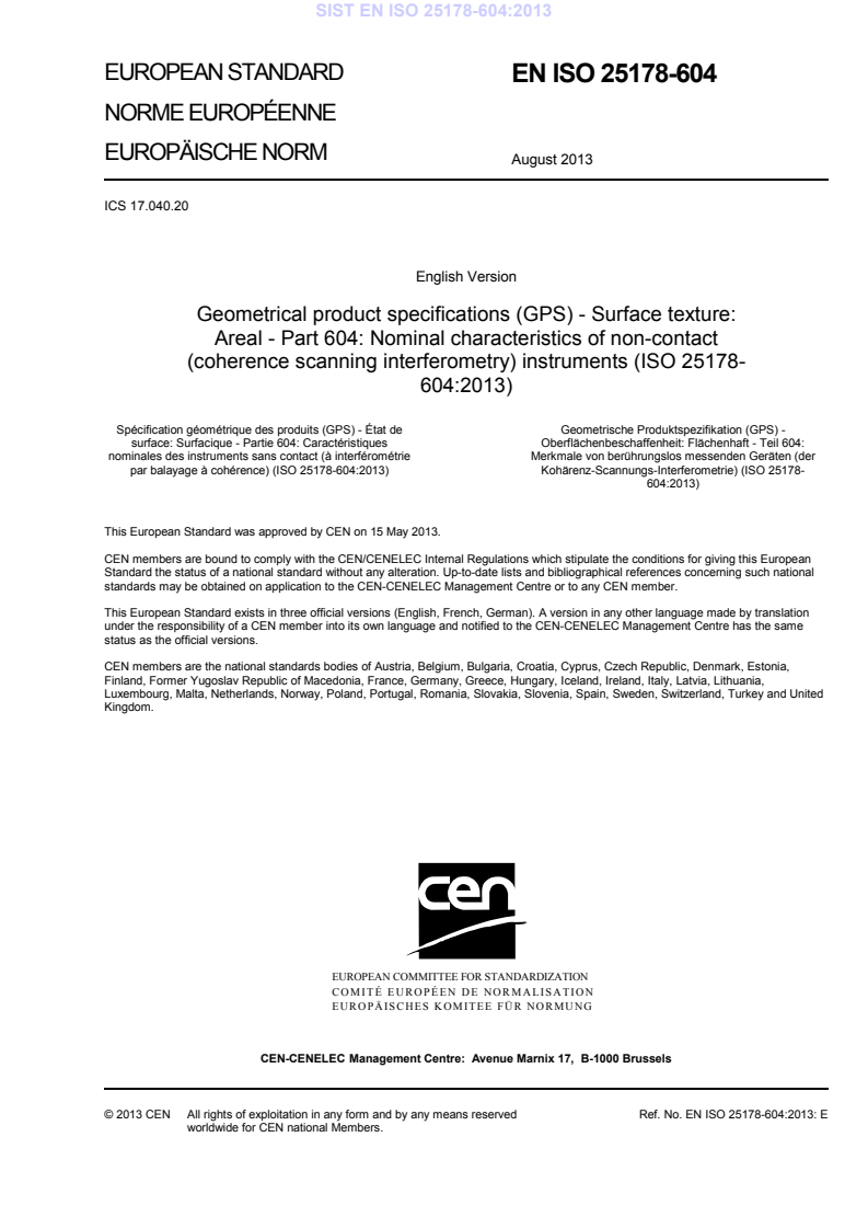 EN ISO 25178-604:2013 EN ISO 25178-604:2013 - BARVE - Page 3 preview