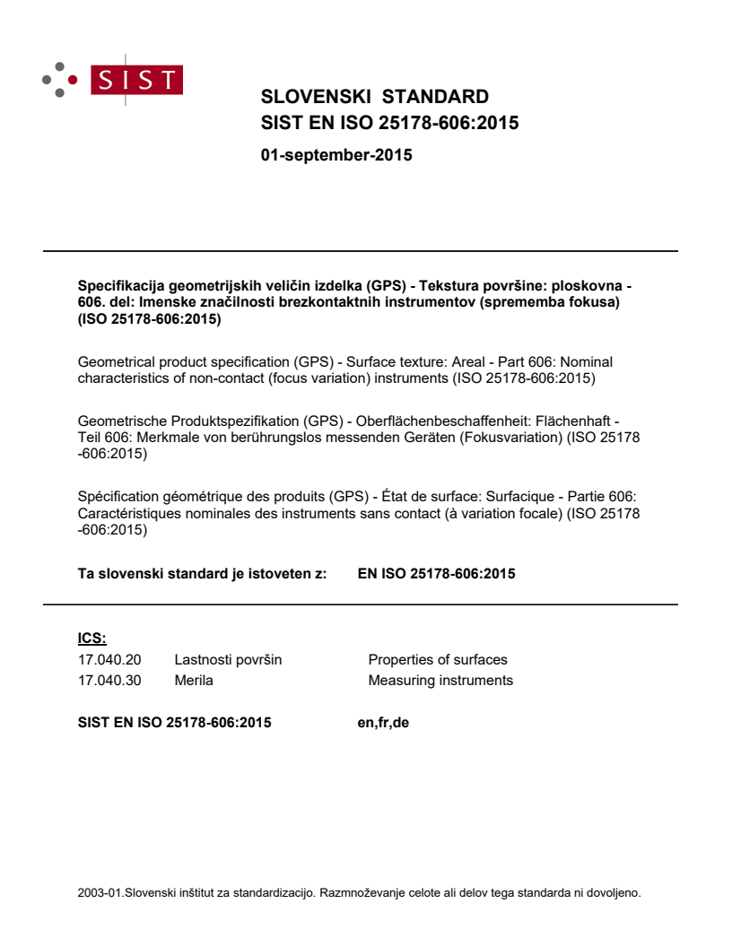 EN ISO 25178-606:2015 EN ISO 25178-606:2015 - BARVE - Page 1 preview