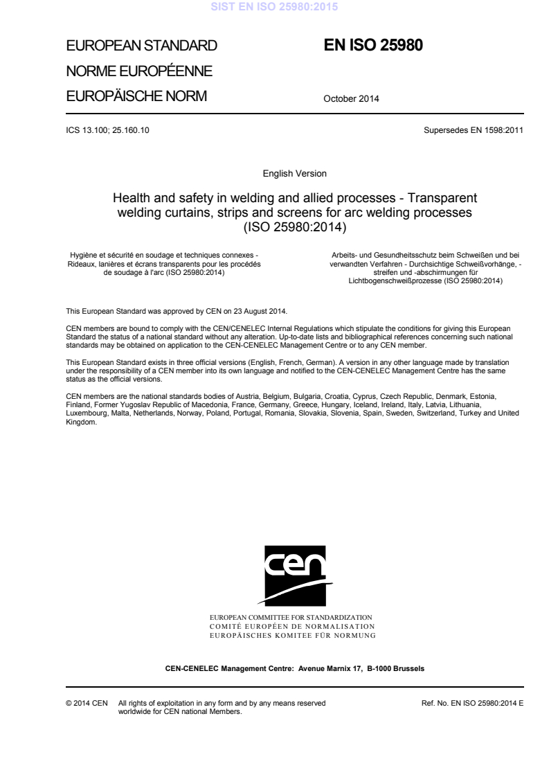 EN ISO 25980:2014 EN ISO 25980:2015 - Page 3 preview