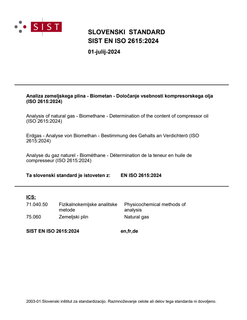 EN ISO 2615:2024 EN ISO 2615:2024 - Page 1 preview