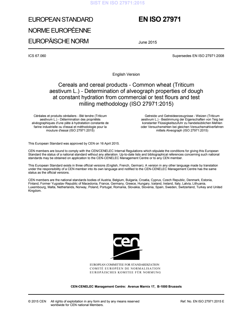 EN ISO 27971:2015 EN ISO 27971:2015 - Page 3 preview