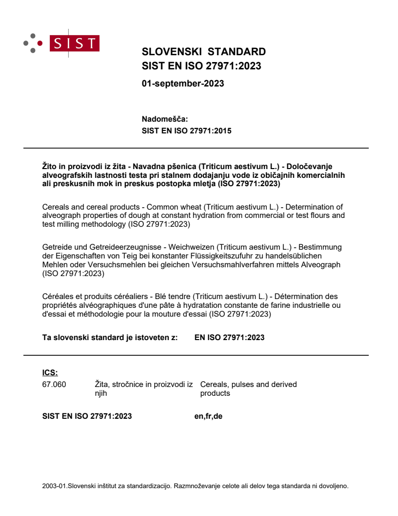 EN ISO 27971:2023 EN ISO 27971:2023 - BARVE - Page 1 preview