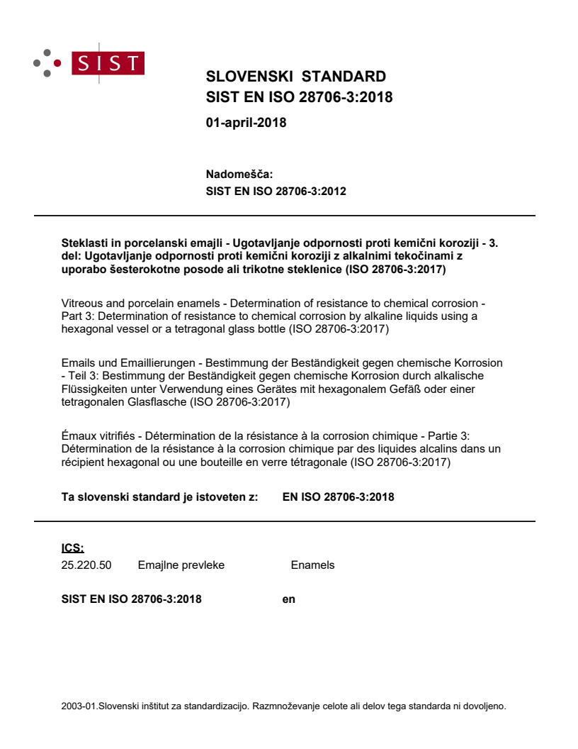 EN ISO 28706-3:2018 EN ISO 28706-3:2018 - BARVE - Page 1 preview