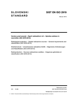EN ISO 2919:2014 EN ISO 2919:2015 - Page 1 preview