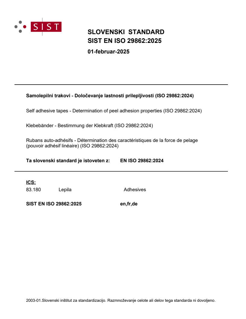 EN ISO 29862:2024 EN ISO 29862:2025 - Page 1 preview