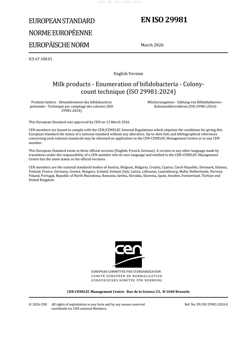 SIST EN ISO 29981:2026 SIST EN ISO 29981:2026 - Page 3 preview