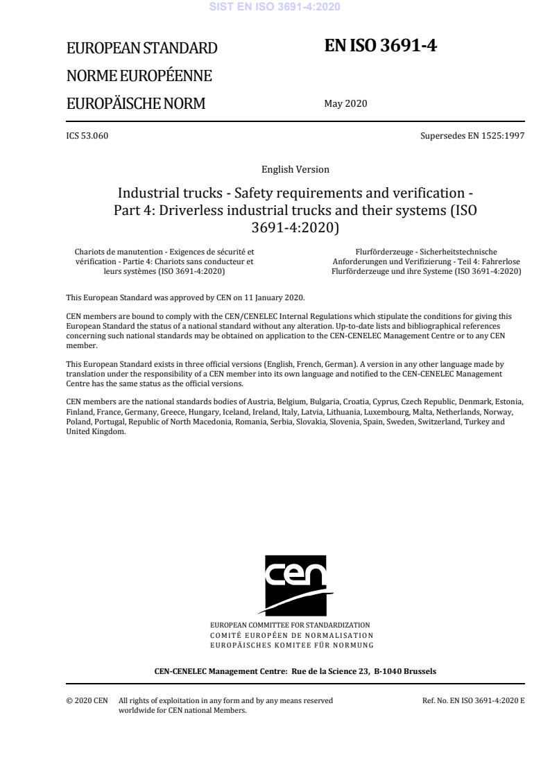 EN ISO 3691-4:2020 EN ISO 3691-4:2020 - Page 3 preview