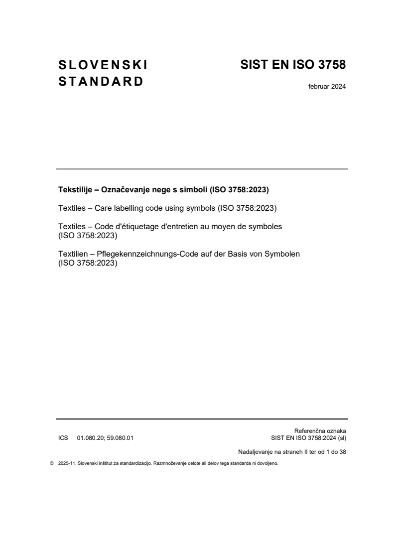 SIST EN ISO 3758:2024 SIST EN ISO 3758:2024