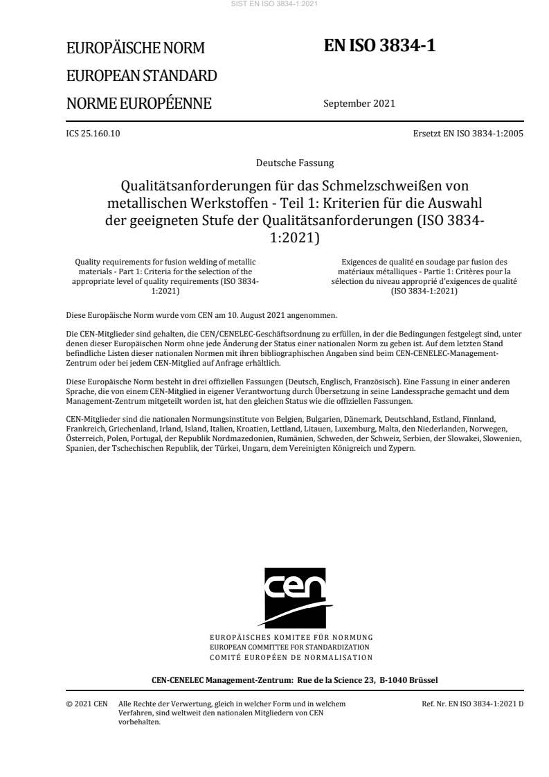 EN ISO 3834-1:2021 EN ISO 3834-1:2021 (DE) - Page 3 preview