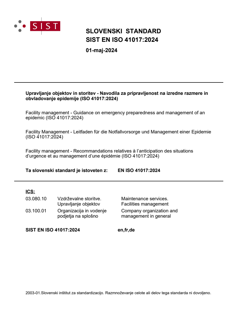 EN ISO 41017:2024 EN ISO 41017:2024 - Page 1 preview