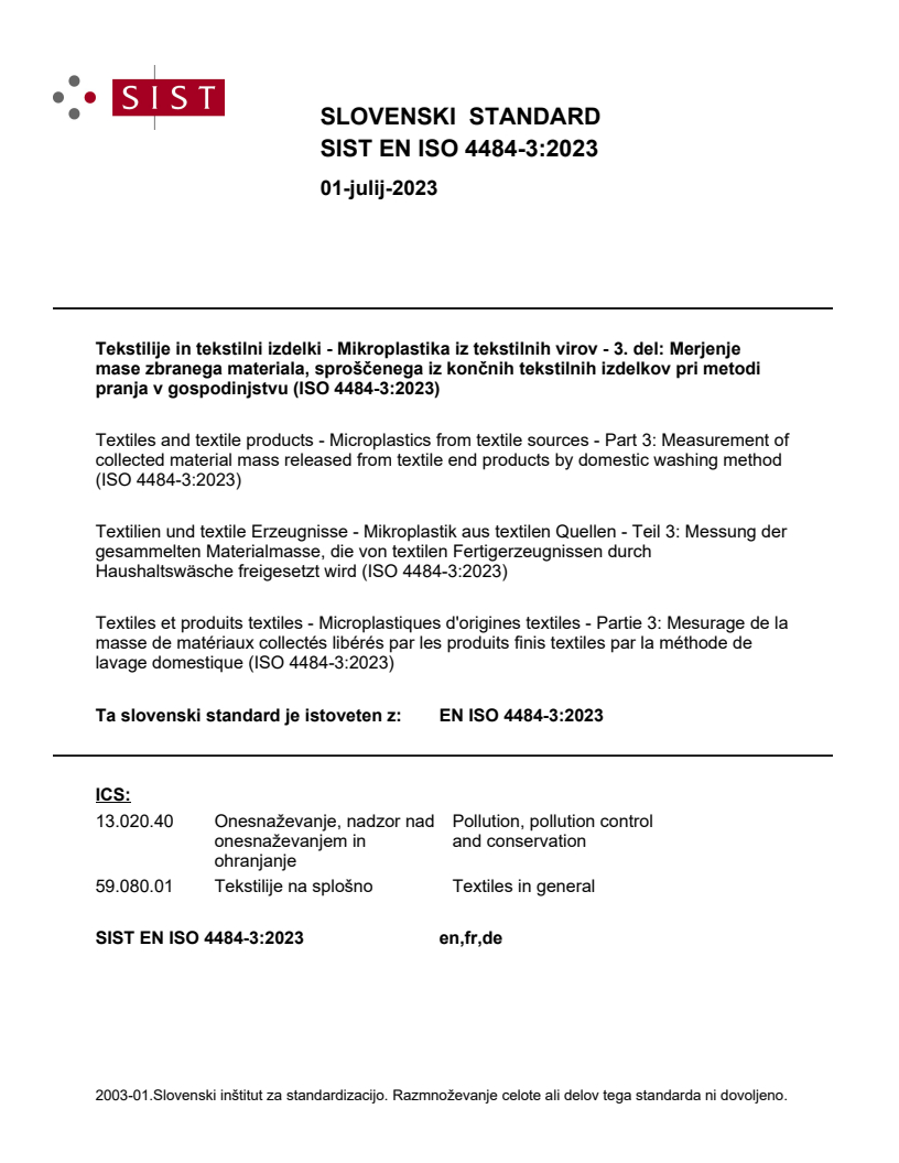 EN ISO 4484-3:2023 EN ISO 4484-3:2023 - BARVE - Page 1 preview