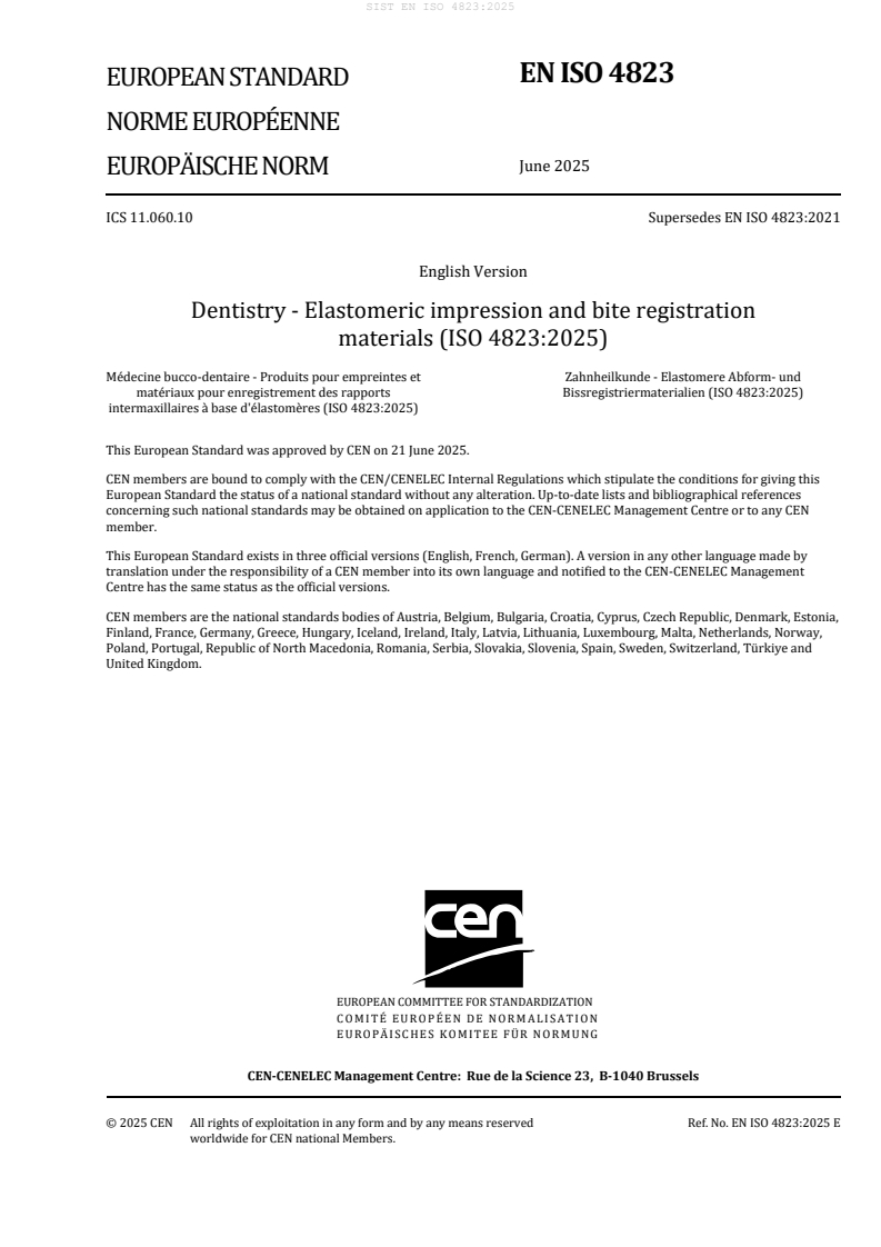 EN ISO 4823:2025