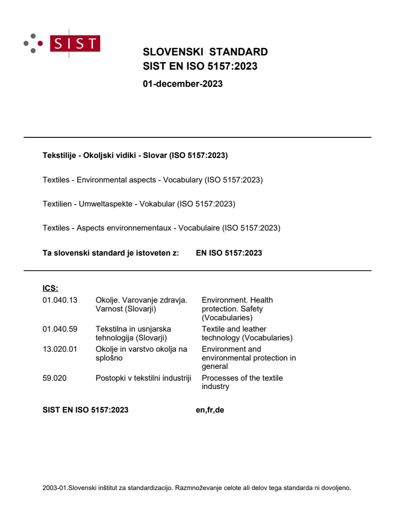 EN ISO 5157:2023 EN ISO 5157:2023 - Page 1 preview