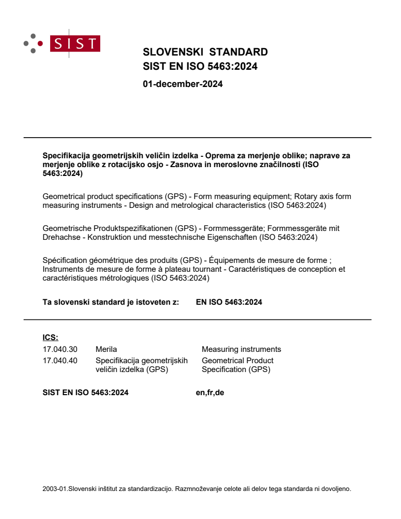 EN ISO 5463:2024 EN ISO 5463:2024 - Page 1 preview