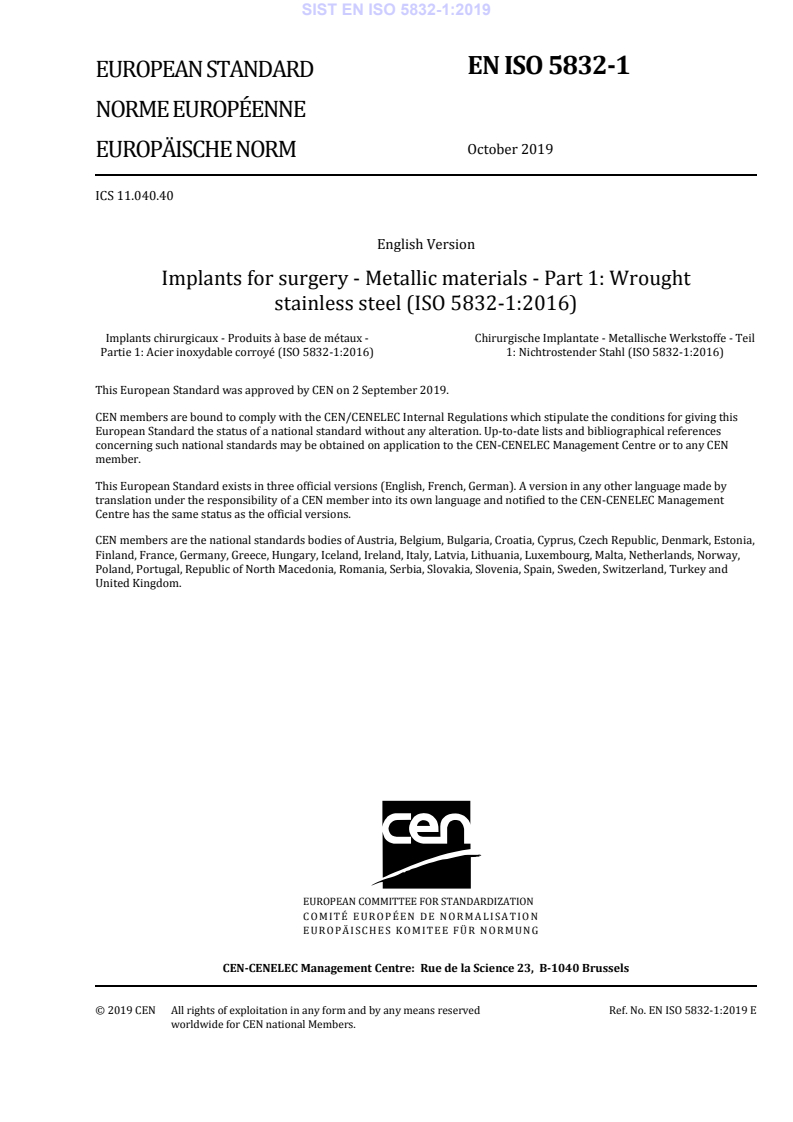 EN ISO 5832-1:2019 EN ISO 5832-1:2019 - Page 3 preview