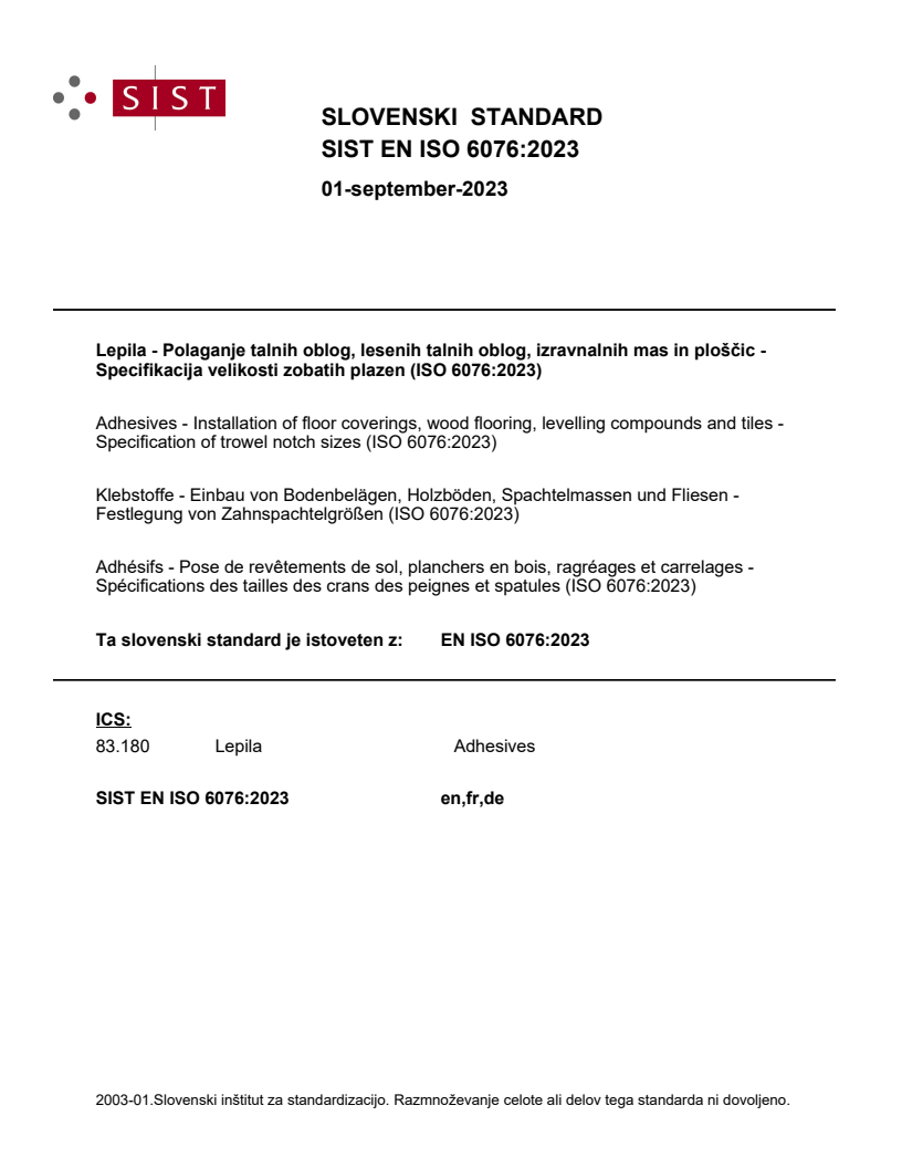 EN ISO 6076:2023 EN ISO 6076:2023 - Page 1 preview