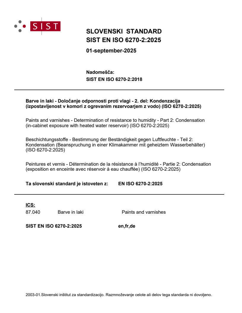EN ISO 6270-2:2025