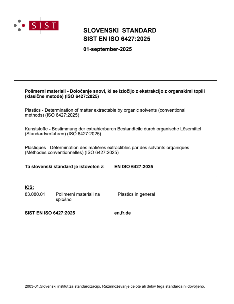 EN ISO 6427:2025