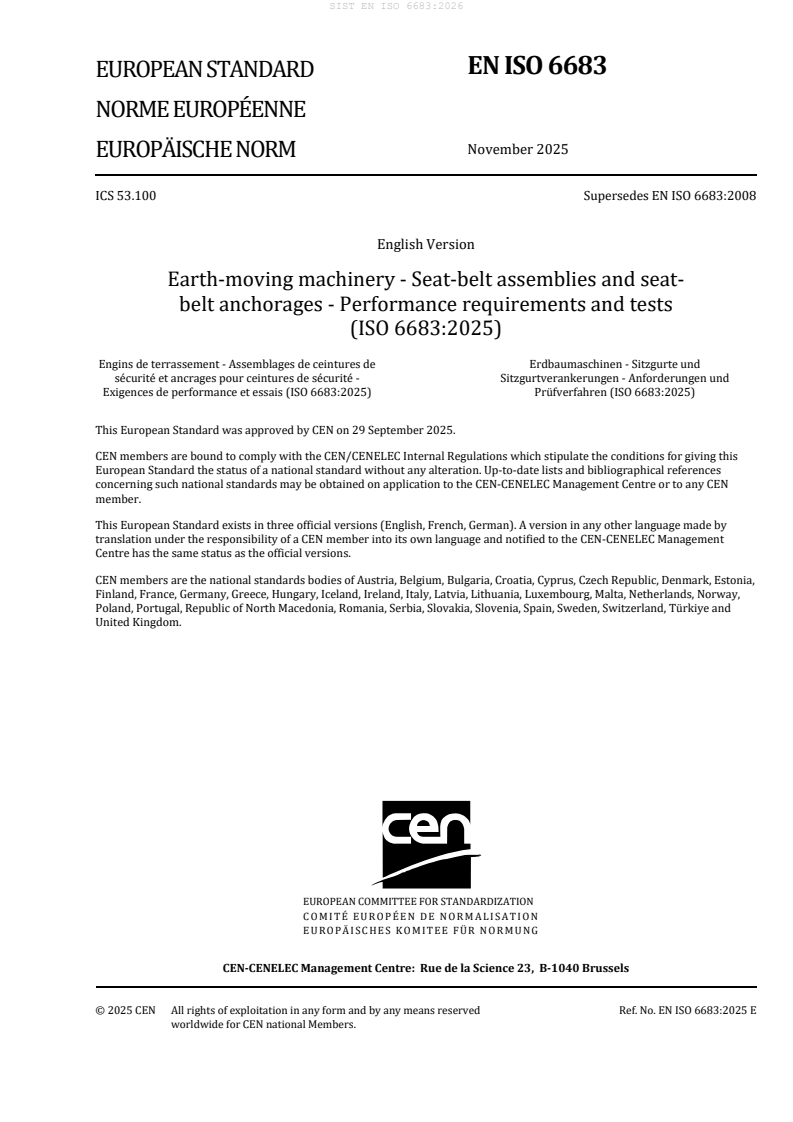 SIST EN ISO 6683:2026