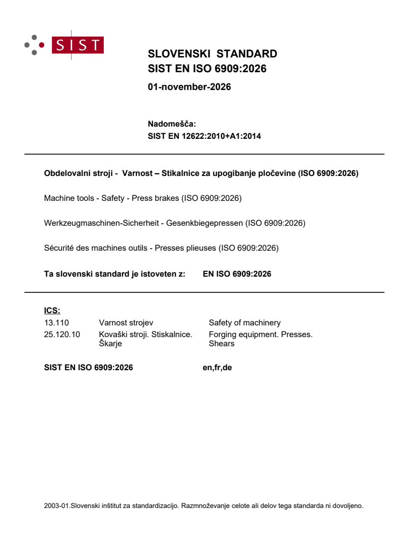SIST EN ISO 6909:2026 SIST EN ISO 6909:2026 - Page 1 preview