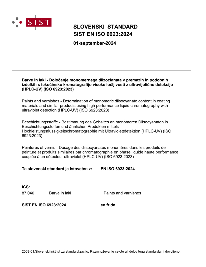 EN ISO 6923:2024 EN ISO 6923:2024 - Page 1 preview