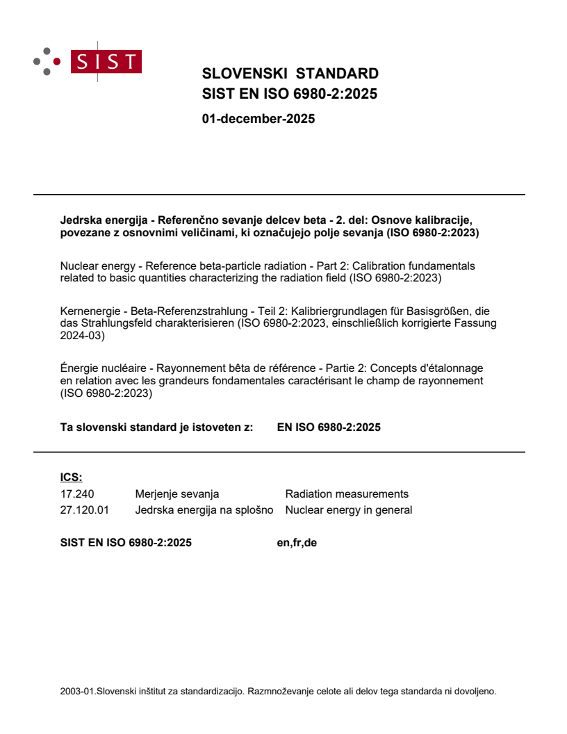 SIST EN ISO 6980-2:2025 - BARVE