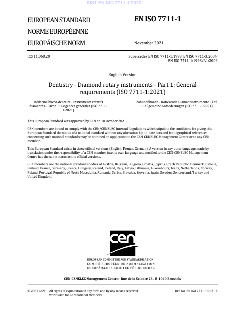 EN ISO 7711-1:2021 EN ISO 7711-1:2022 - Page 3 preview