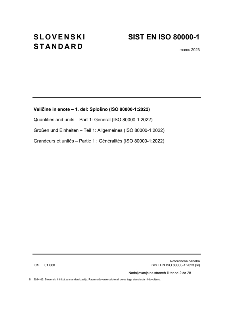 EN ISO 80000-1:2022 EN ISO 80000-1:2023 - Page 1 preview
