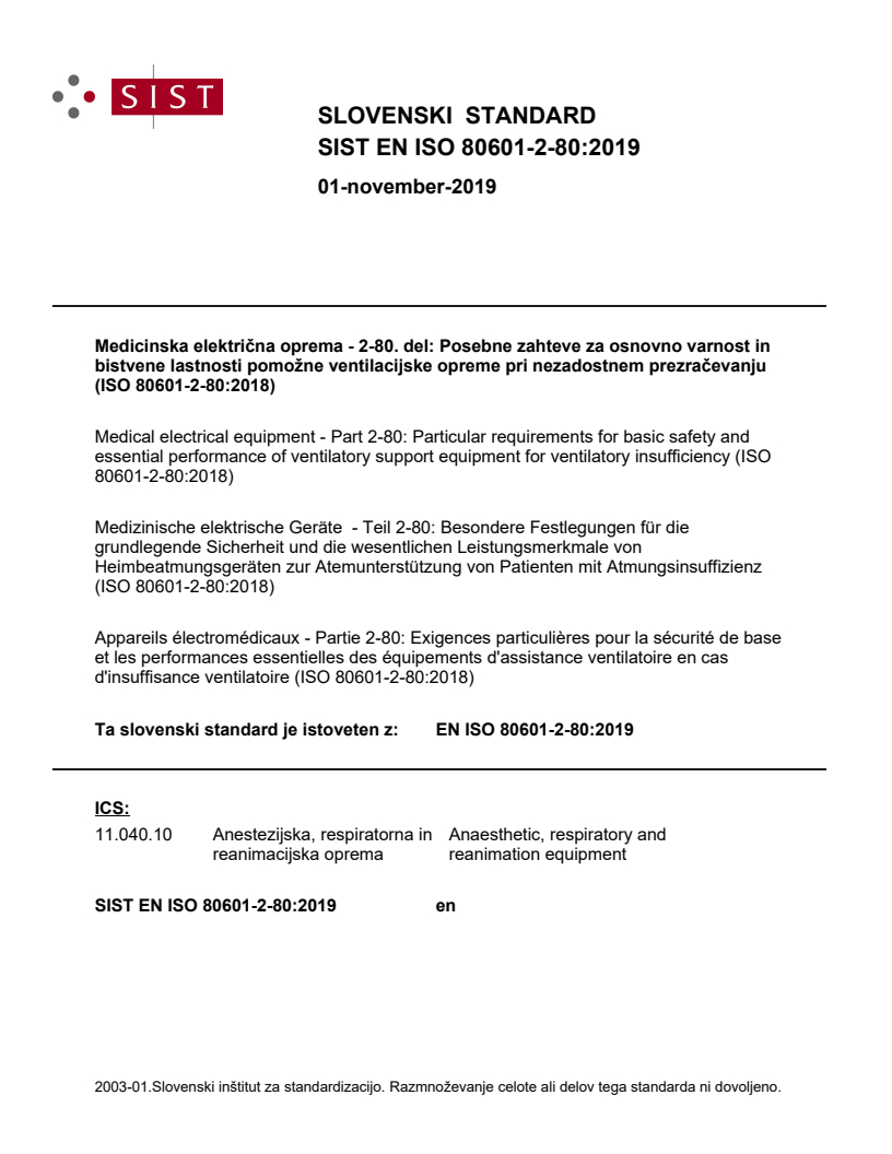 EN ISO 80601-2-80:2019 EN ISO 80601-2-80:2019 - Page 1 preview