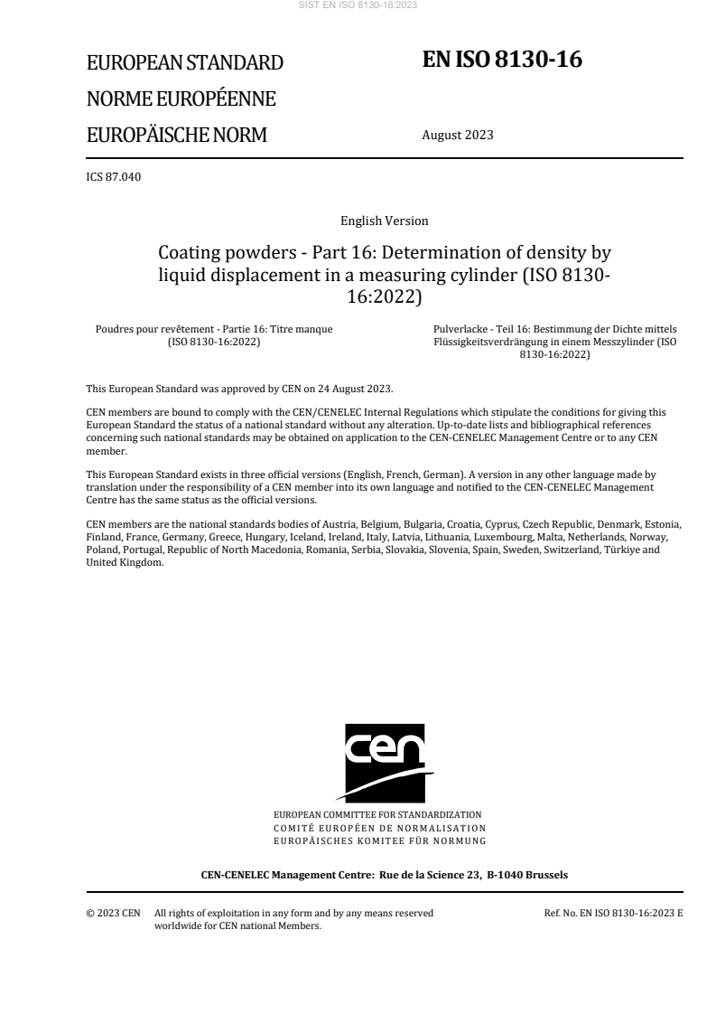 EN ISO 8130-16:2023 EN ISO 8130-16:2023 - Page 3 preview