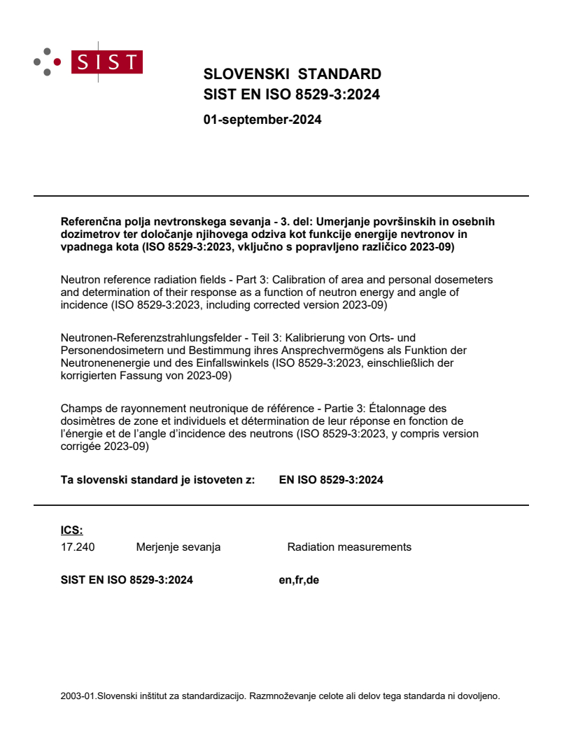 EN ISO 8529-3:2024 EN ISO 8529-3:2024 - Page 1 preview