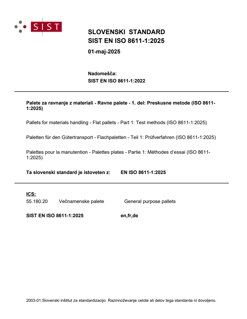 EN ISO 8611-1:2025 EN ISO 8611-1:2025 - Page 1 preview