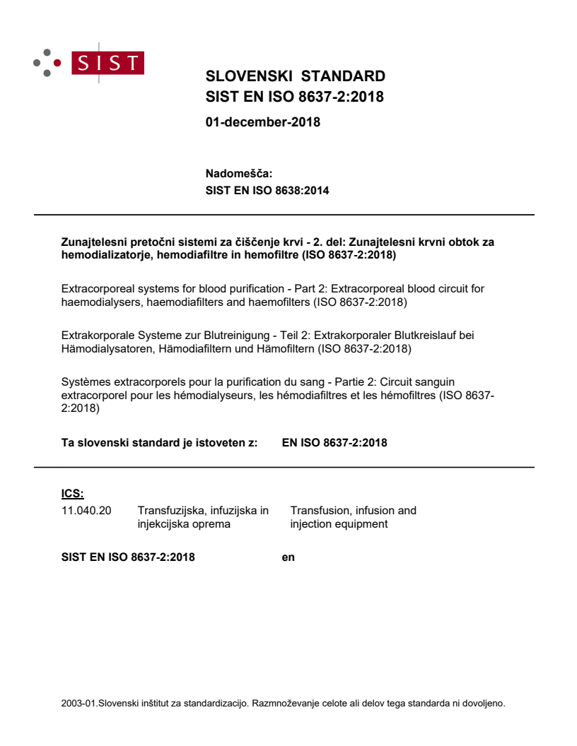 EN ISO 8637-2:2018 EN ISO 8637-2:2018 - Page 1 preview