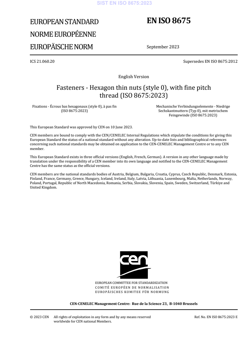 EN ISO 8675:2023 EN ISO 8675:2023 - Page 3 preview