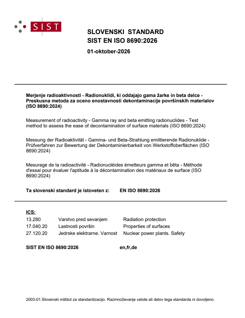 EN ISO 8690:2026 EN ISO 8690:2026 - Page 1 preview